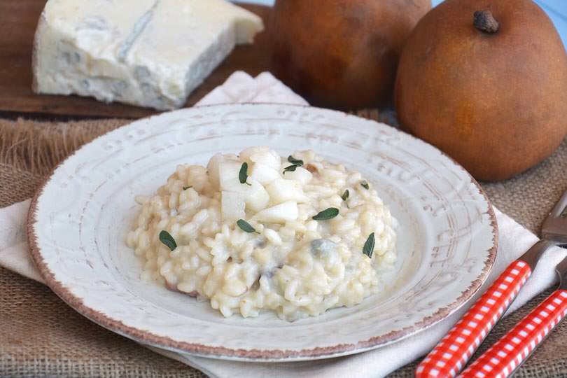Risotto pere e gorgonzola