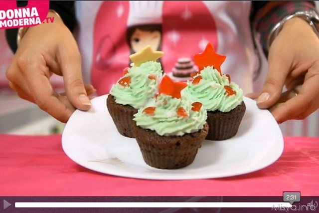 Videoricetta cupcake di Natale