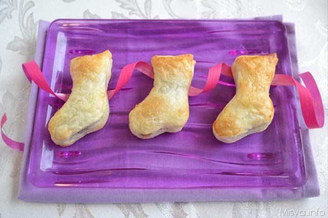 Calze della befana di pasta sfoglia