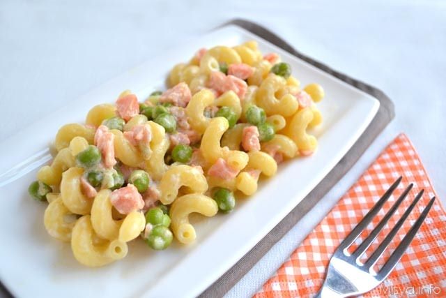 Pasta salmone e piselli