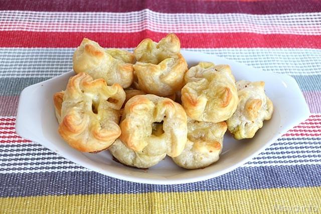 Fagottini di sfoglia - zucchine e stracchino