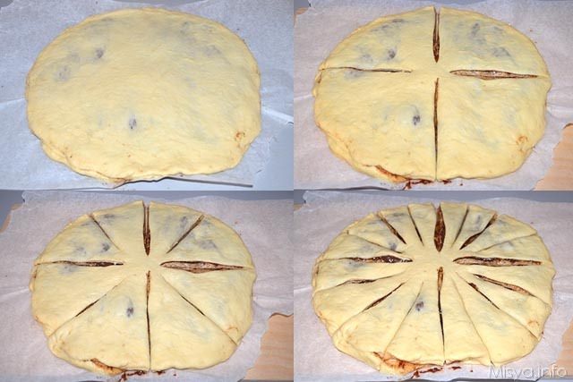 Fiore di brioche alla nutella 12