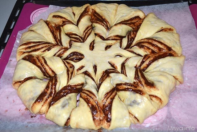 Fiore di brioche alla nutella 16