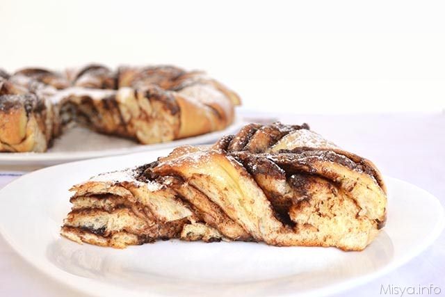 Fiore di brioche-alla-nutella