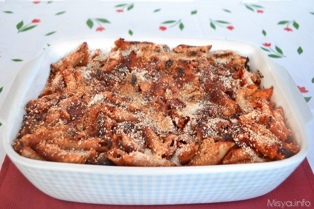 Pasta al forno ai peperoni