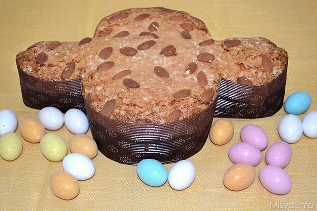 Colomba con il lievito madre