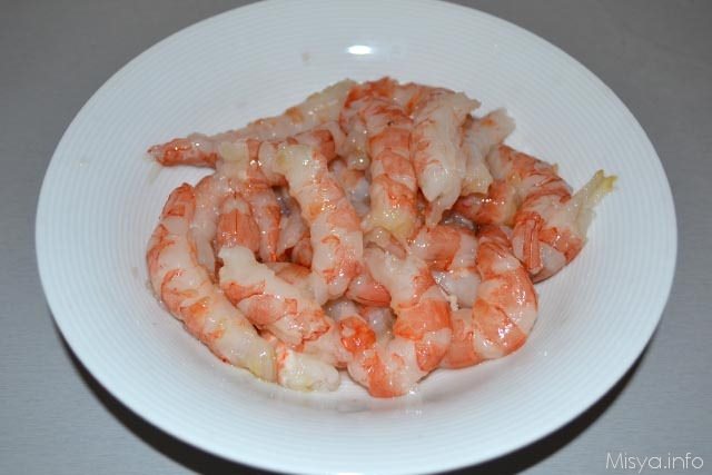 3 gamberi sgusciati