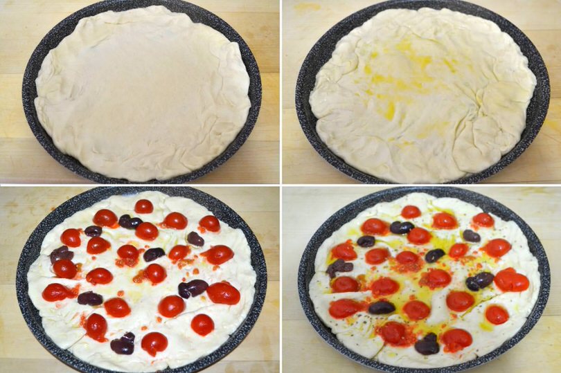 impasto nella teglia