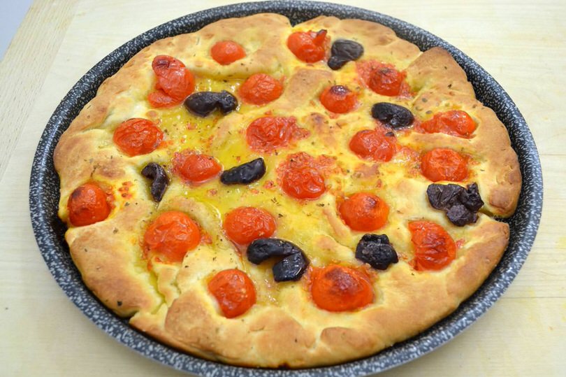 infornare la focaccia