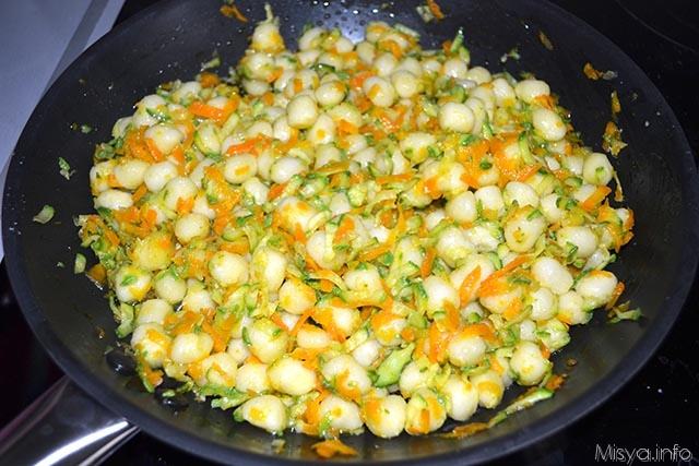 7 gnocchetti con zucchine e carote