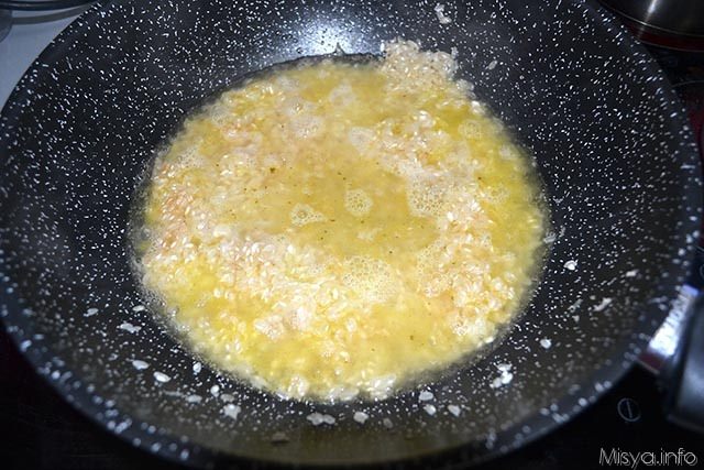 risotto ai fiori di zucca e prosciutto crudo 3