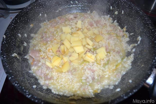 risotto ai fiori di zucca e prosciutto crudo 8