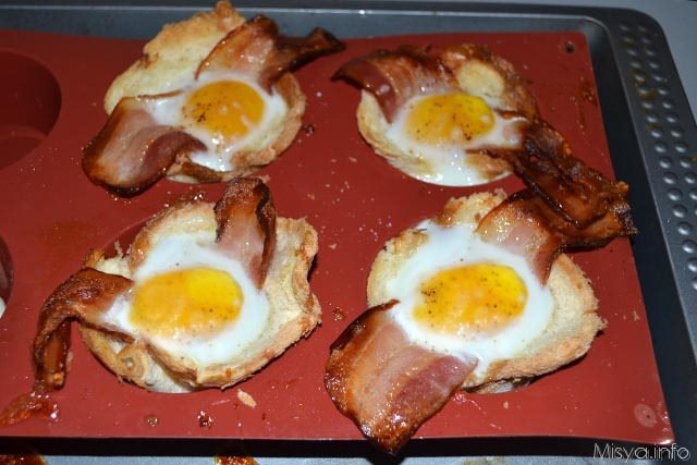 Cestini di uova e bacon 8
