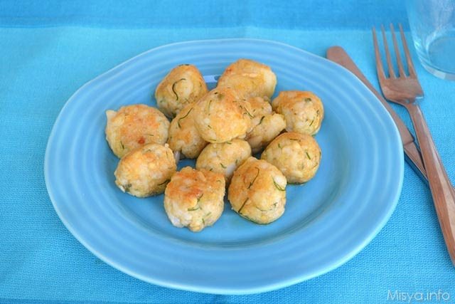 Polpettine di platessa e pinoli