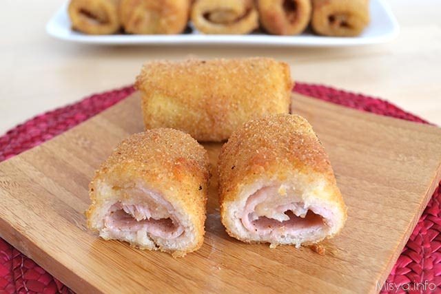 Rotolini di pancarrè fritti