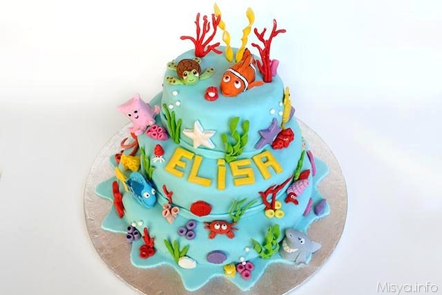 Torta Nemo a 3 piani