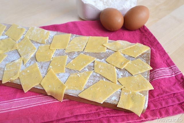 Maltagliati fatti in casa
