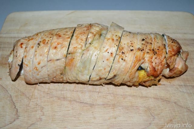 Rotolo di tacchino con spinaci 13