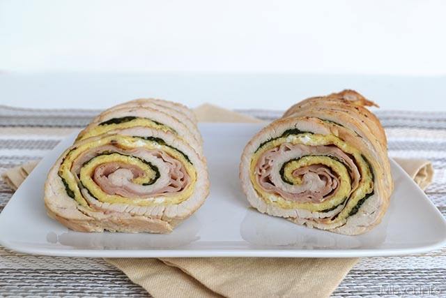 Rotolo di tacchino con spinaci