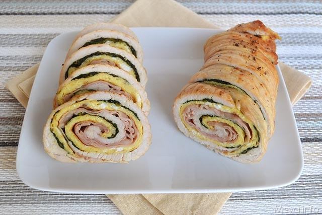 Rotolo di tacchino con spinaci