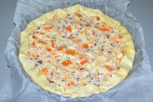 Torta salata zucca e speck 8