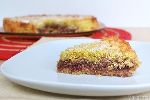 Sbriciolata al cocco e marmellata