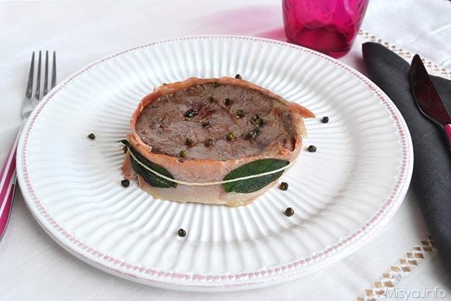 Medaglioni di manzo alla salvia