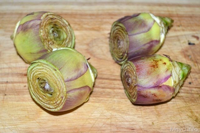 Pasta con crema di carciofi 1