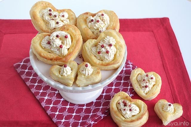 Cuori di pasta sfoglia 11
