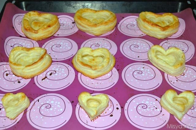 Cuori di pasta sfoglia 7