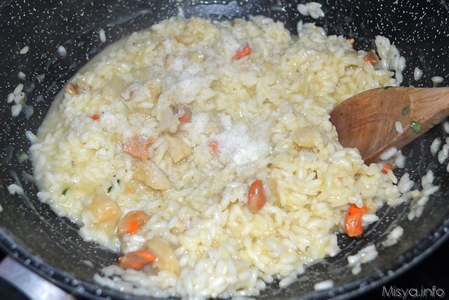 Risotto con capesante 10