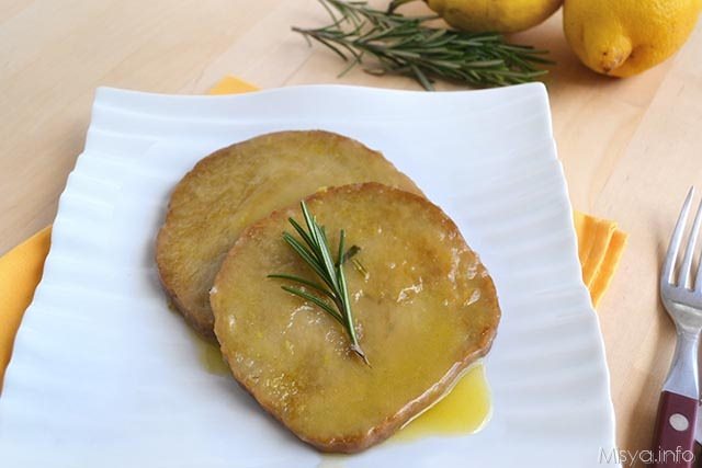 Scaloppine di seitan al limone