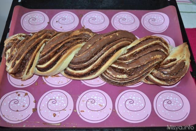 Brioche intrecciata alla nutella 13