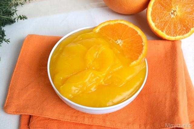 Crema all'arancia senza uova