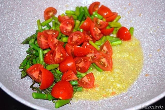 Gnocchi con asparagi e pomodorini 3