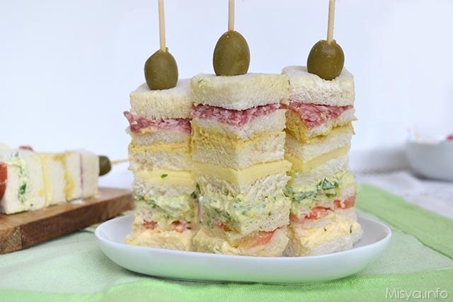 Spiedini di tartine