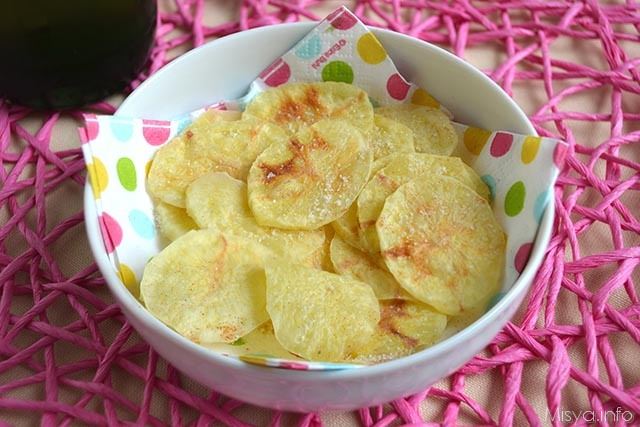 Chips di patate al microonde