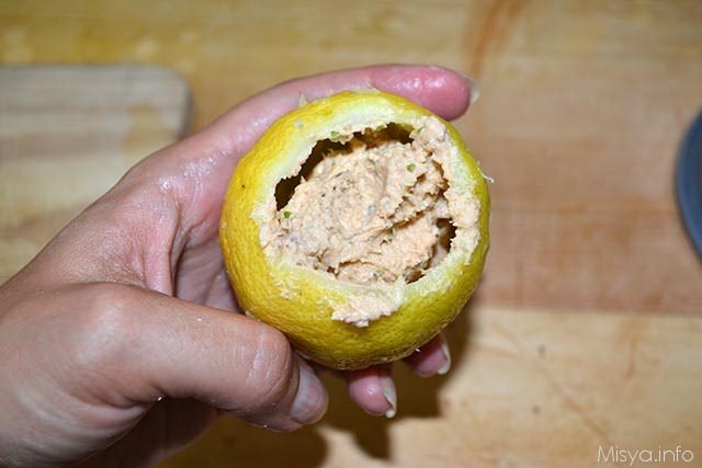 Limoni ripieni di tonno 6