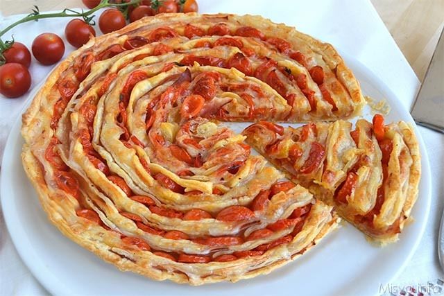 Torta salata a spirale