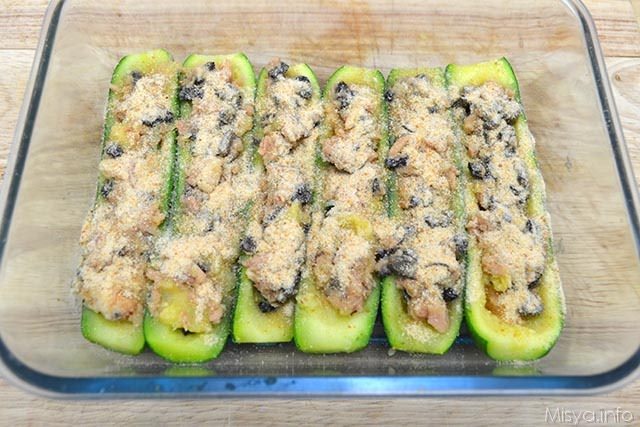Zucchine ripiene di tonno 10