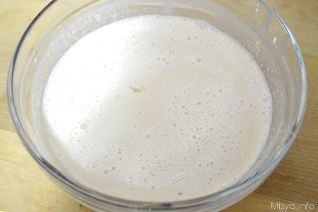 3 aggiungere latte