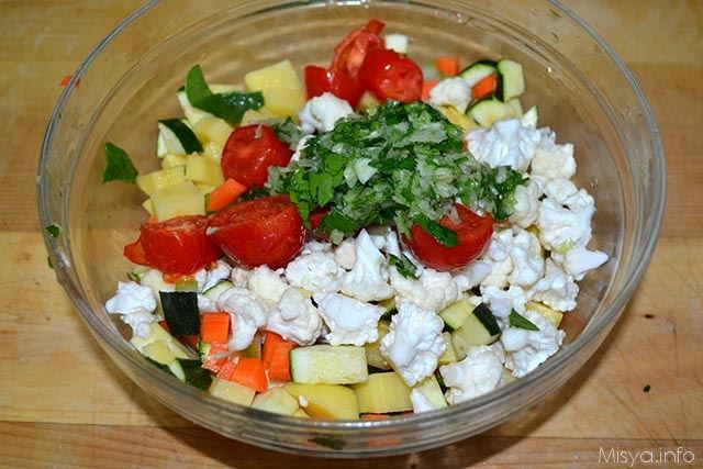 4 verdure tagliate