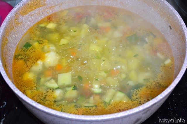 8 cuocere le verdure