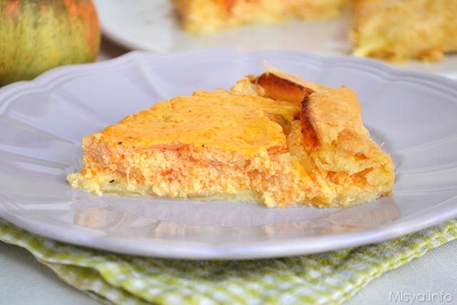 Torta salata zucca ricotta