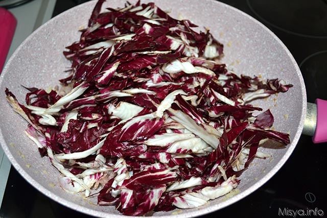 5 aggiungere radicchio