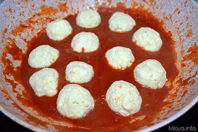 6 polpette nel sugo