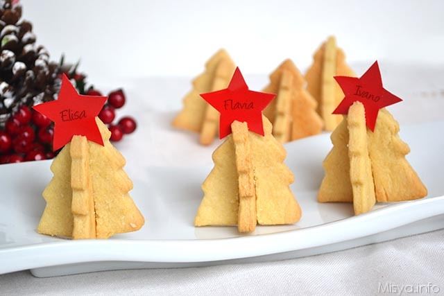 Segnaposti alberi natale