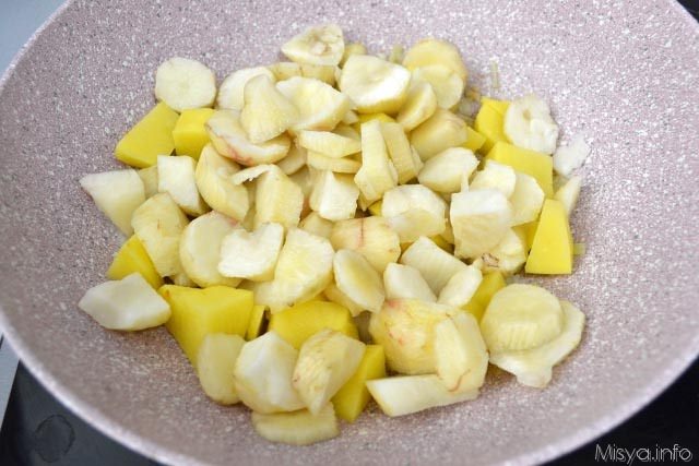 4 mettere in padella