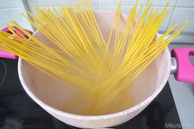 7 cuocere spaghetti