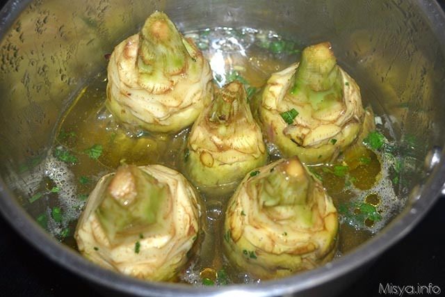8 cuocere carciofi